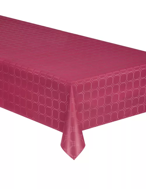 Photo du produit Nappe en rouleau papier damassé marsala 6 mètres