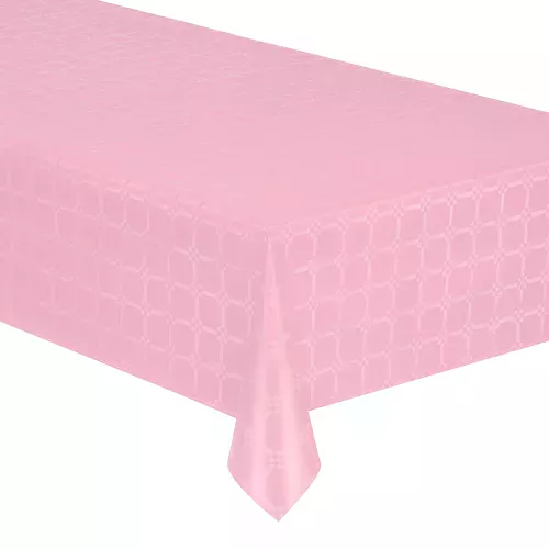 Photo du produit Nappe en rouleau papier damassé rose pastel 6 mètres
