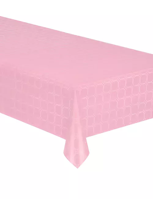 Photo du produit Nappe en rouleau papier damassé rose pastel 6 mètres