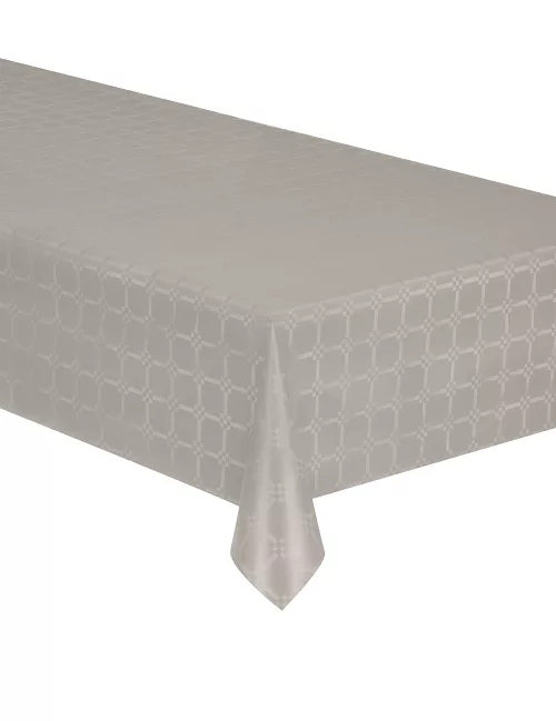 Photo du produit Nappe en rouleau papier damassé taupe 6 mètres