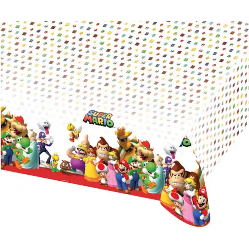 Photo du produit Nappe plastique Super Mario 120 x 180 cm