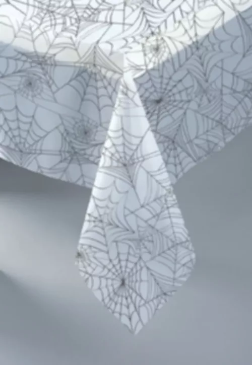 Photo du produit Nappe plastique toile d'araignée Halloween