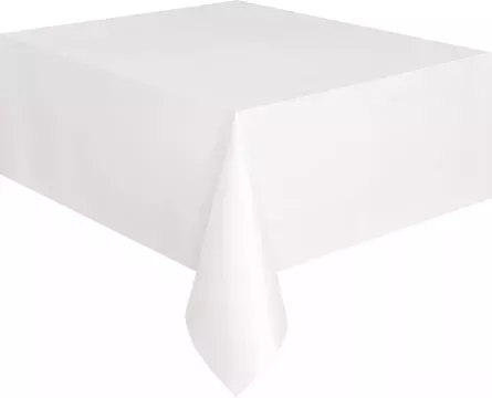 Photo du produit Nappe rectangulaire en plastique blanche
