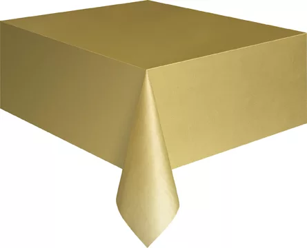 Photo du produit Nappe rectangulaire en plastique or