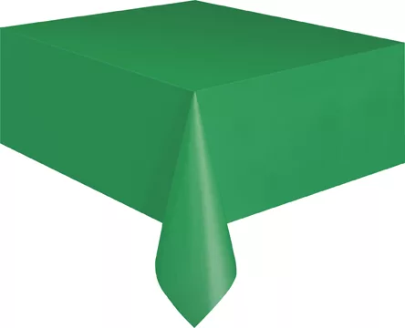 Photo du produit Nappe rectangulaire en plastique vert émeraude