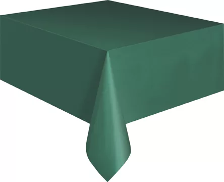 Photo du produit Nappe rectangulaire en plastique vert foncé