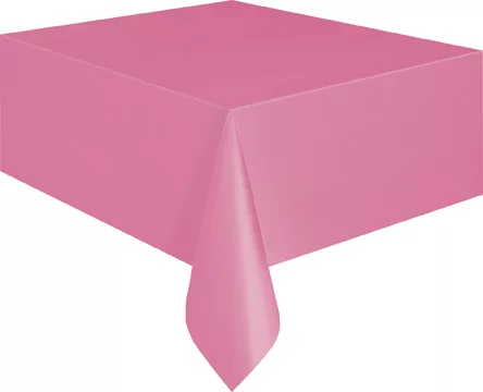 Photo du produit Nappe rectangulaire rose en plastique