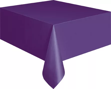 Photo du produit Nappe rectangulaire violette en plastique