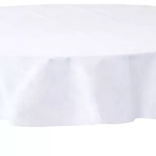 Photo du produit Nappe ronde blanche en intissé 2.40m