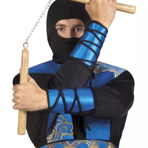 Photo du produit Nunchaku en plastique effet bois 30 cm