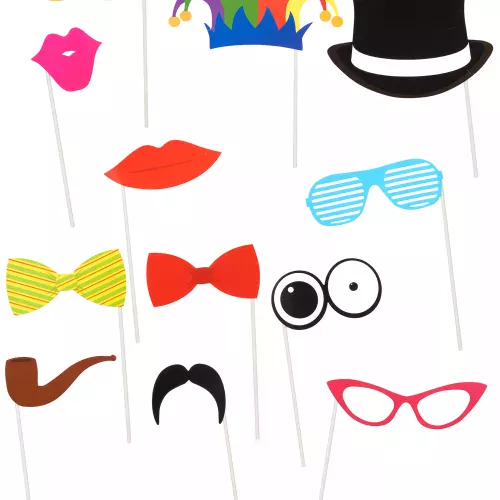Photo du produit Kit photobooth 12 pièces festif