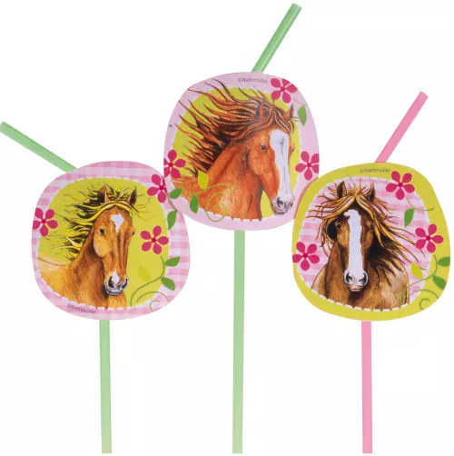 Photo du produit Pailles flexibles chevaux