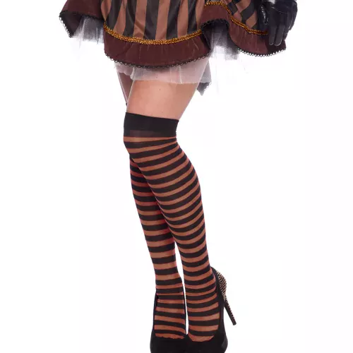 Photo du produit Paire de bas rayés Steampunk halloween