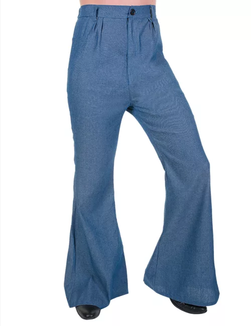 Photo du produit Pantalon disco pattes d'éléphant couleur Jeans homme