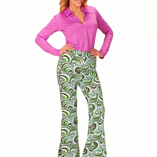 Photo du produit Pantalon groovy waves années 70 femme