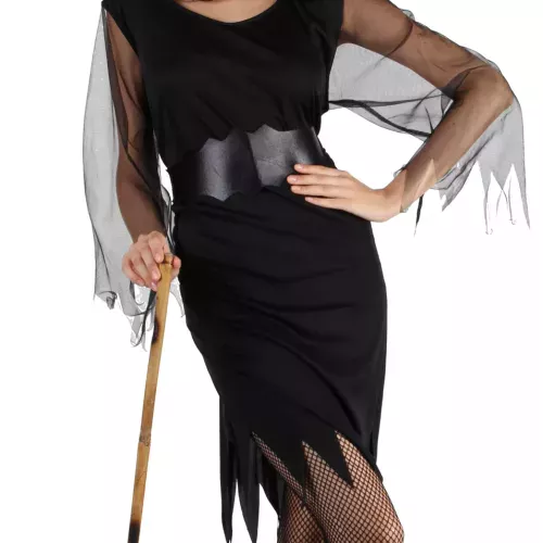 Photo du produit Déguisement sorcière manches en tulle femme Halloween