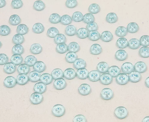 Photo du produit Perles effet goutte de pluie bleu ciel