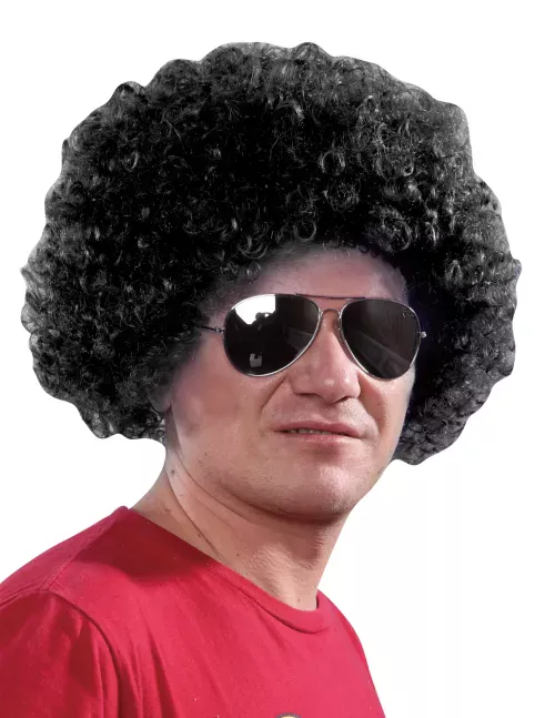 Photo du produit Perruque afro/clown noire standard adulte