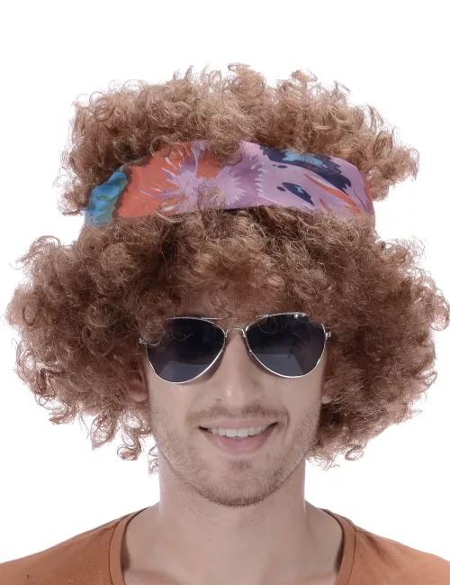Photo du produit Perruque afro hippie homme - 130g