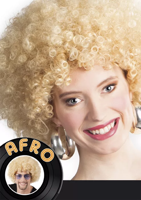 Photo du produit Perruque afro blonde volume femme