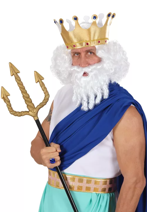 Photo du produit Perruque blanche dieu de la mer homme
