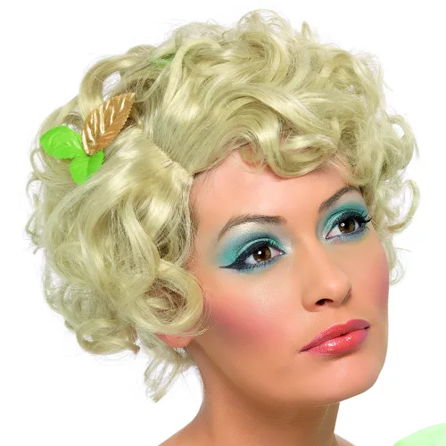 Photo du produit Perruque blonde courte bouclée accessoirisée femme