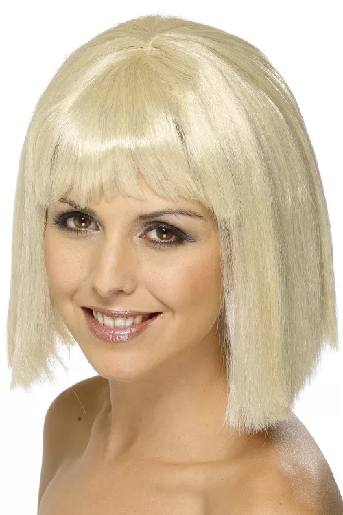 Photo du produit Perruque blonde au carré avec frange femme