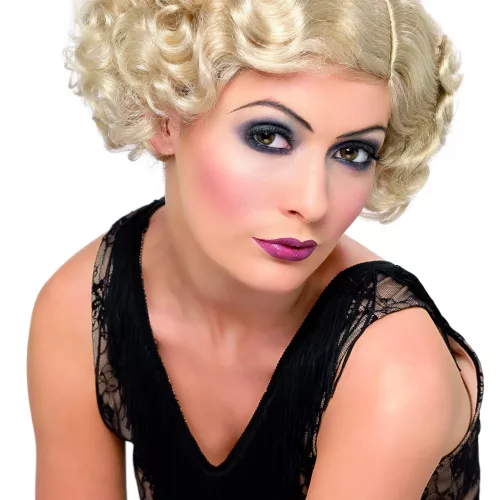 Photo du produit Perruque cabaret ondulée blonde femme