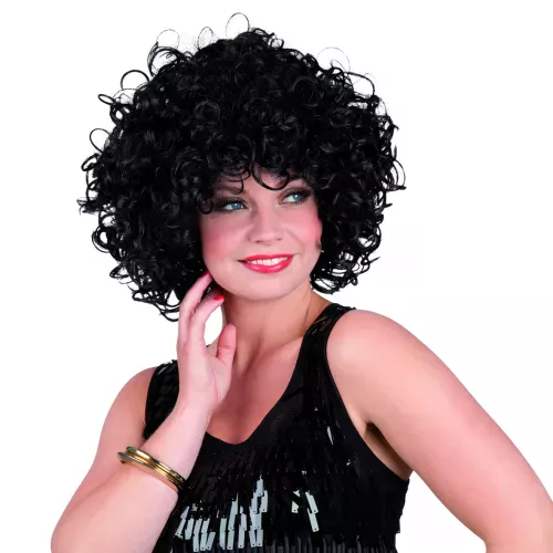 Photo du produit Perruque courte bouclée noire femme