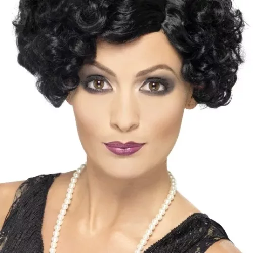 Photo du produit Perruque cabaret ondulée noire femme