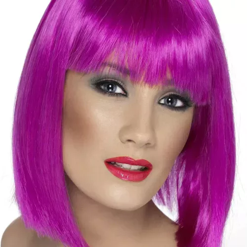 Photo du produit Perruque carré mi-long rose femme