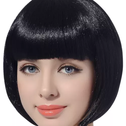Photo du produit Perruque courte noire femme