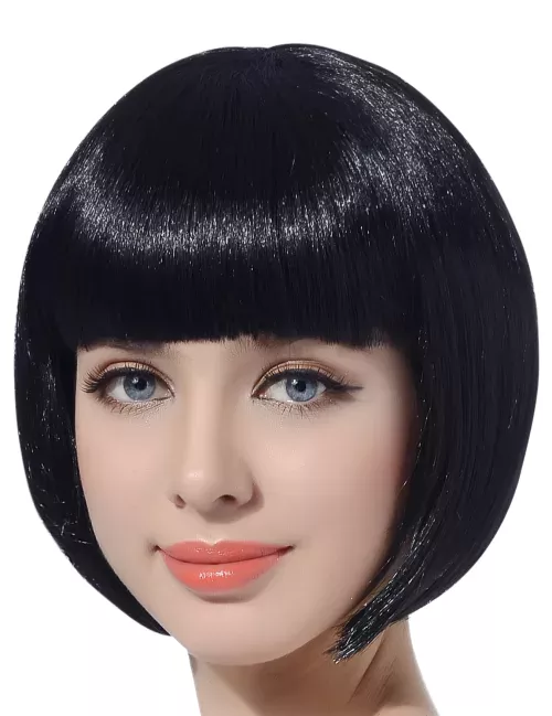Photo du produit Perruque courte noire femme