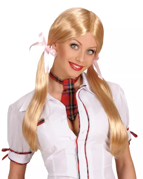 Photo du produit Perruque d'écolière blonde femme