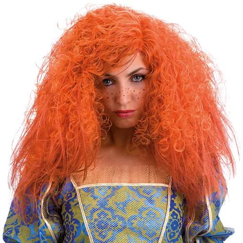 Photo du produit Perruque frisée orange femme