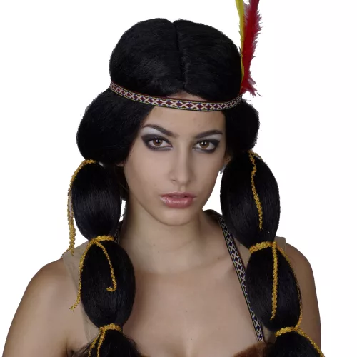 Photo du produit Perruque indienne à couettes femme