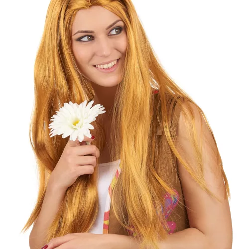 Photo du produit Perruque longue hippie rousse femme