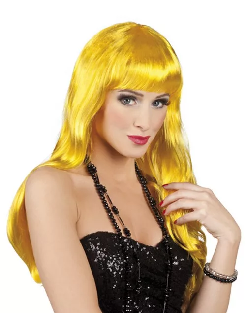 Photo du produit Perruque longue jaune femme
