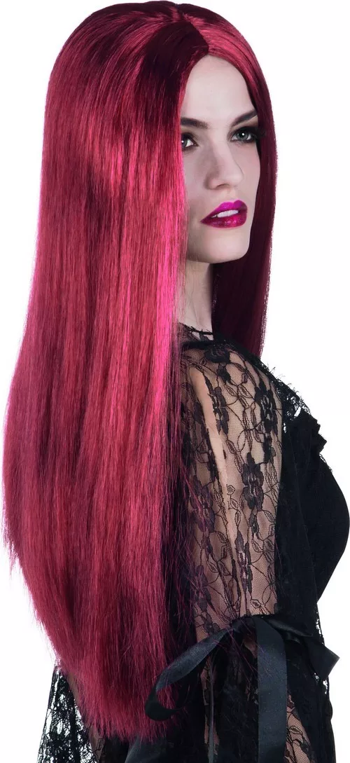 Photo du produit Perruque vampire longue violette femme