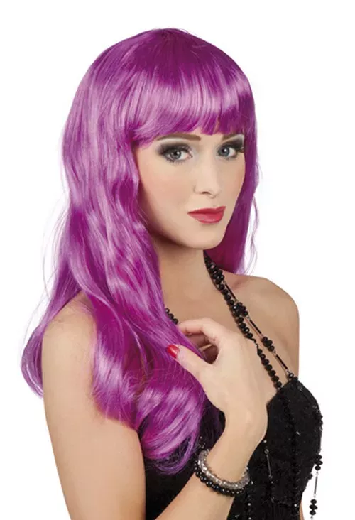 Photo du produit Perruque longue violette femme