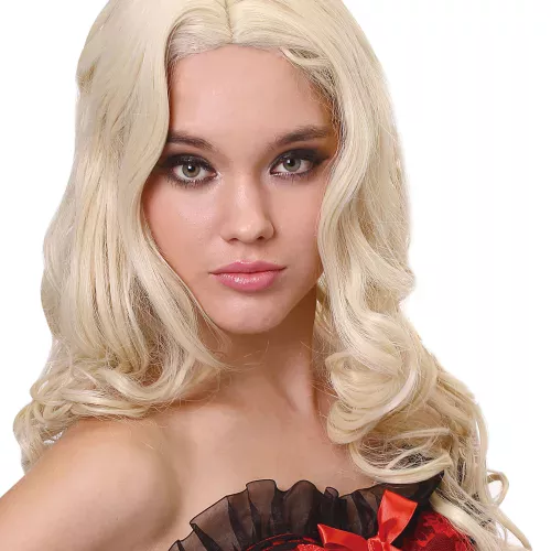 Photo du produit Perruque luxe blonde longue bouclée femme - 251g