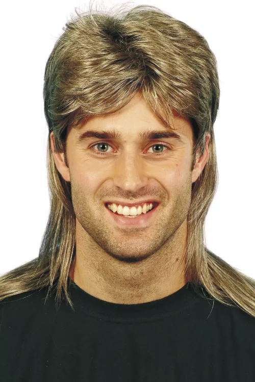 Photo du produit Perruque muletblonde méchée homme
