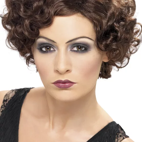 Photo du produit Perruque cabaret ondulée chatain femme