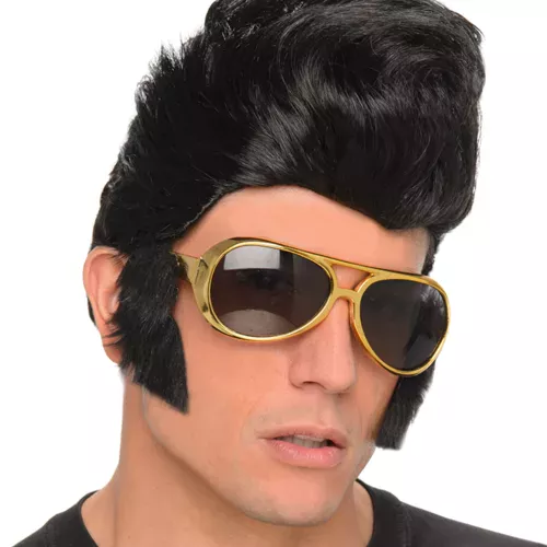 Photo du produit Perruque Rockeur homme avec lunettes