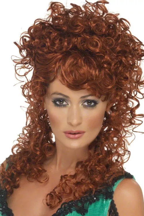 Photo du produit Perruque frisée rousse femme
