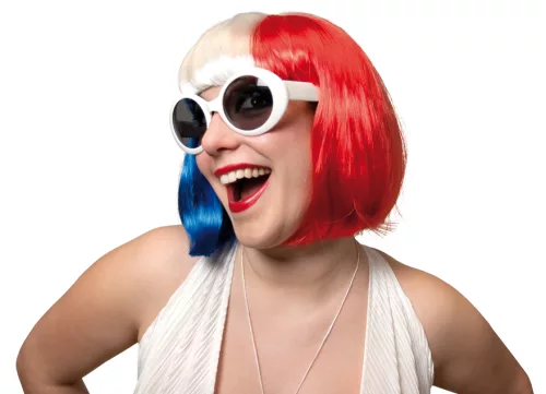 Photo du produit Perruque tricolore femme