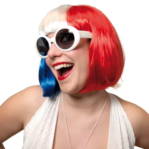 Photo du produit Perruque tricolore femme