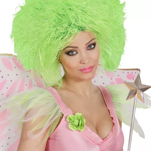 Photo du produit Perruque verte fluo femme
