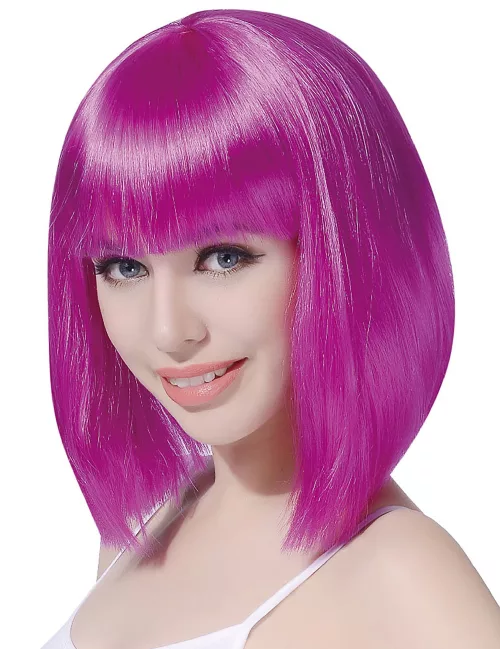 Photo du produit Perruque fuschia avec frange femme