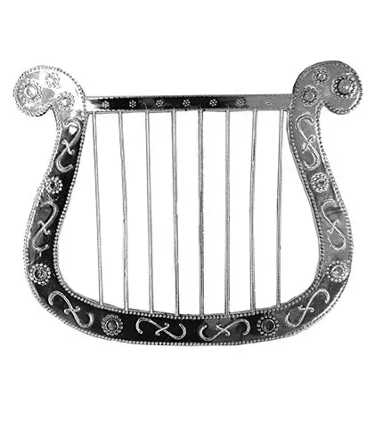 Photo du produit Petite harpe argentée 28 cm